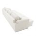 Sofá Retrátil Manual Sala de Estar Nolan Bipartido 414cm Conforto Premium em Couro Branco G58 - Gran Belo