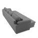 Sofá Retrátil Manual Sala de Estar Nolan Bipartido 414cm Conforto Premium em Couro Cinza G58 - Gran Belo