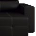 Sofá Retrátil Reclinável 3 Lugares Sala de Estar 244cm Russo Couro Preto G52 - Gran Belo
