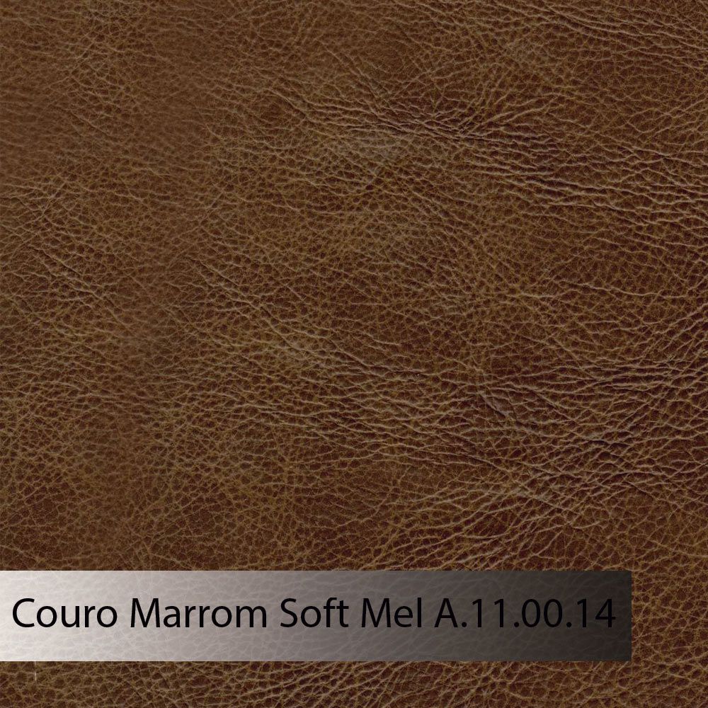 Sofá Retrátil Reclinável 5 Lugares Sala de Estar 314cm Russo Couro Caramelo G52 - Gran Belo