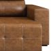 Sofá Retrátil Reclinável 5 Lugares Sala de Estar 344cm Russo Couro Caramelo G52 - Gran Belo