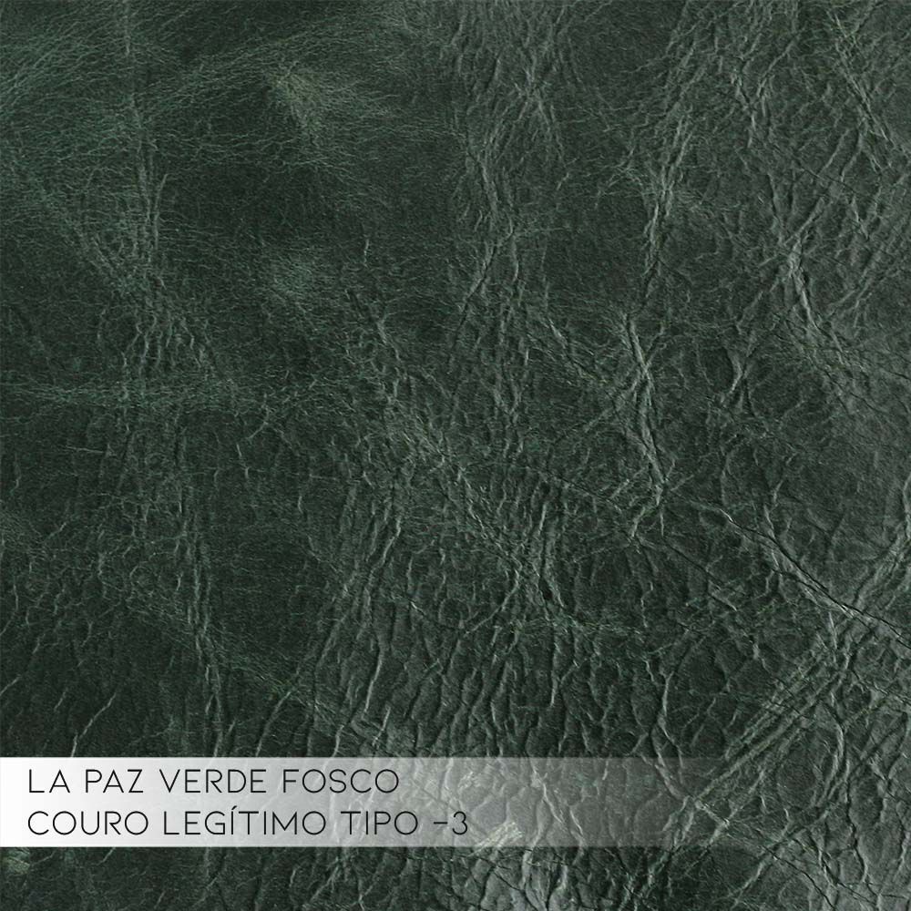 Sofá Retrátil e Reclinável 3 Lugares Maitê 226 cm Couro Verde G43 - Gran Belo