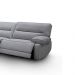 Sofá Sala de Estar Reclinável Retrátil 333cm Swift Linho Braque Cinza G81 - Gran Belo