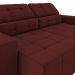 Sofá Sala de Estar Retrátil e Reclinável 4 Lugares Lisboa 250cm Couro Vermelho G58 - Gran Belo