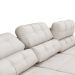 Sofá Sala de Estar Retrátil e Reclinável 5 Lugares Lisboa 320cm Couro Off White G58 - Gran Belo
