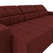 Sofá Sala de Estar Retrátil e Reclinável 5 Lugares Lisboa 320cm Vermelho Couro G58 - Gran Belo
