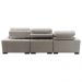 Sofá Sala de Estar Retrátil e Reclinável 5 Lugares Lisboa 350cm Couro Off White G58 - Gran Belo