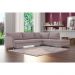 Sofá de Canto Chaise Direito 267 cm Olívia Suede Rosê G52 - Gran Belo