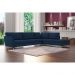 Sofá de Canto Chaise Direito 307 cm Olívia Suede Azul G52 - Gran Belo