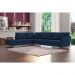 Sofá de Canto Chaise Esquerdo 287 cm Olívia Suede Azul G52 - Gran Belo
