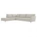 Sofá de Canto Chaise Esquerdo 287 cm Olívia Suede Bege G52 - Gran Belo