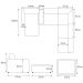 Sofá de Canto Decorativo Sala de Estar 715cm Modulado Takashi com Chaise e Puffs Bouclê Off White G45 - Gran Belo