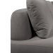 Sofá de Canto Modulado Vercelli 602cm com Almofadas Soltas e Puff Veludo Luxo Cinza G92 - Gran Belo