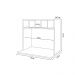 Suporte Suspenso Canea com nicho MDP/BP para Micro-ondas Branco G96 - Gran Belo