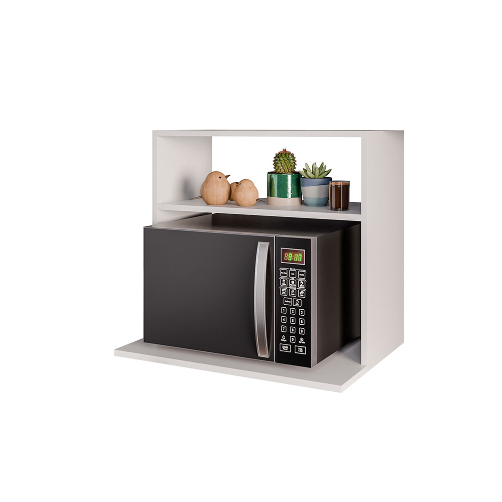 Suporte Suspenso Ituni MDP/BP para Micro-ondas Branco G96 - Gran Belo