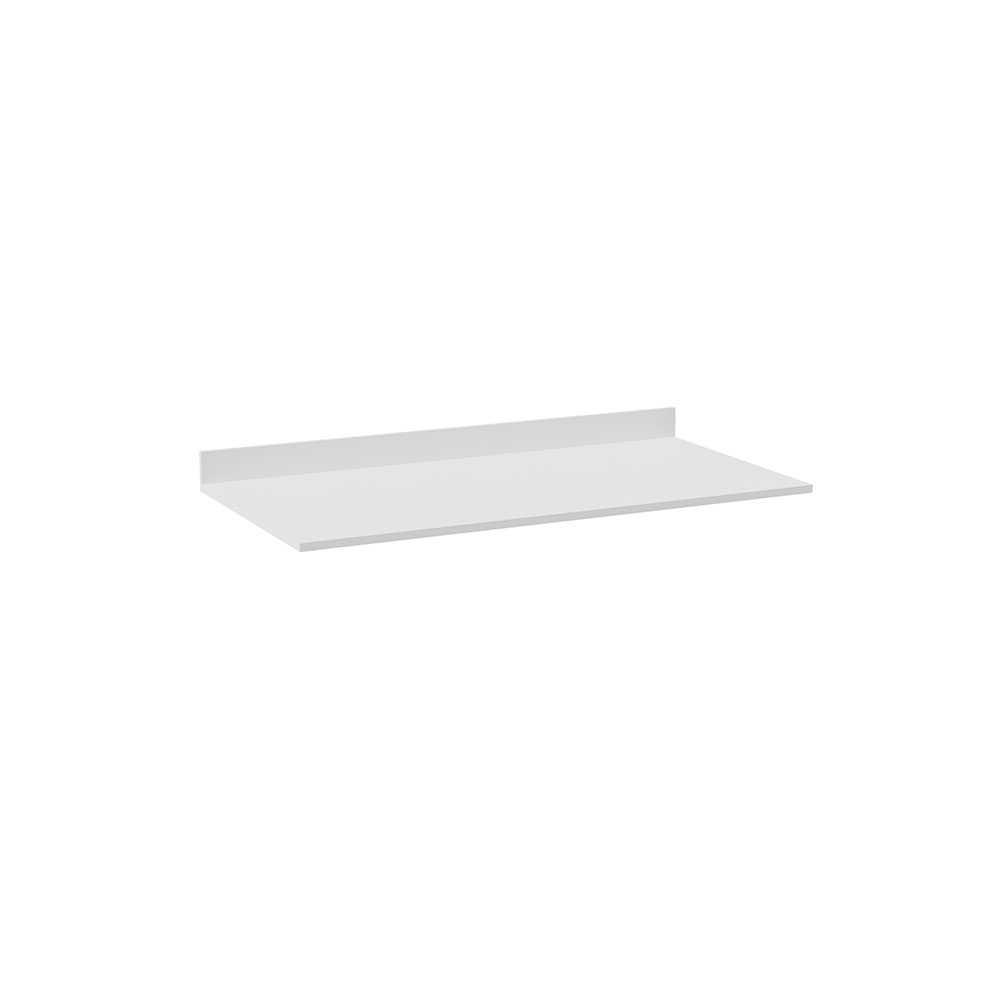 Tampo para Balcão de Cozinha com Rodapé Torfi 100cm MDP/BP Branco G96 - Gran Belo