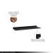 Tampo para Balcão de Cozinha com Rodapé Torfi 100cm MDP/BP Preto G96 - Gran Belo