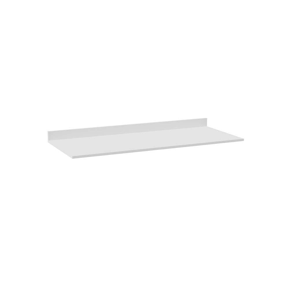 Tampo para Balcão de Cozinha com Rodapé Torfi 120cm MDP/BP Branco G96 - Gran Belo