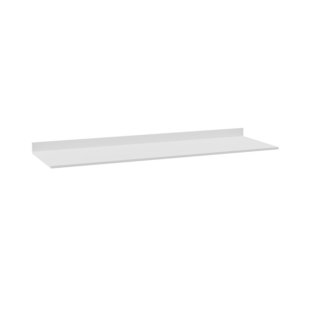 Tampo para Balcão de Cozinha com Rodapé Torfi 160cm MDP/BP Branco G96 - Gran Belo
