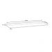 Tampo para Balcão de Cozinha com Rodapé Torfi 160cm MDP/BP Branco G96 - Gran Belo