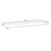 Tampo para Balcão de Cozinha com Rodapé Torfi 180cm MDP/BP Preto G96 - Gran Belo