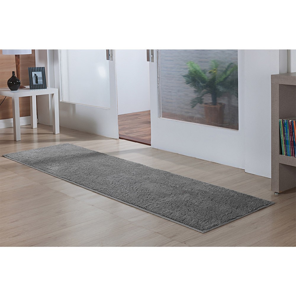 Tapete Passadeira Sala de Estar Aladim Cinza G30 - Gran Belo