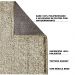 Tapete Sala de Estar 100x150cm Labrador Bege G30 - Gran Belo