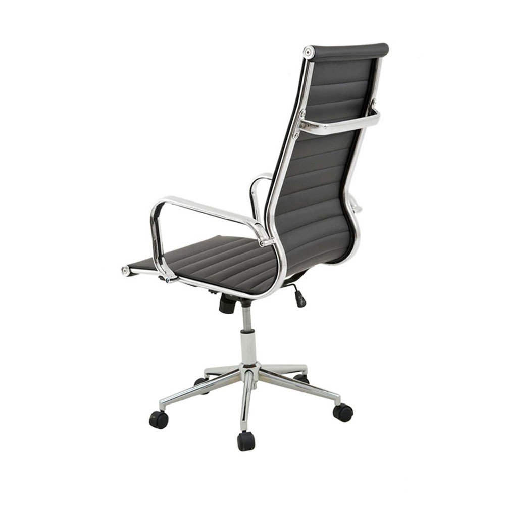 kit 2 Cadeiras Executivas Escritório Royal PU Sintético Preta G56 - Gran Belo