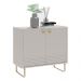 Aparador Buffet Armario Baixo Bossa 2 Portas Off White