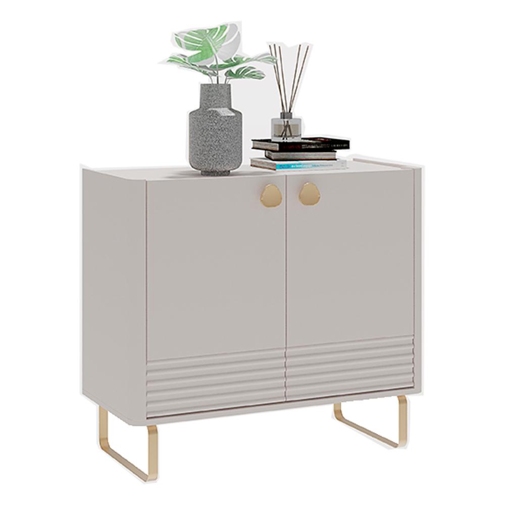 Aparador Buffet Armario Baixo Bossa 2 Portas Off White