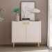 Aparador Buffet Armario Baixo Bossa 2 Portas Off White