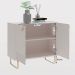 Aparador Buffet Armario Baixo Bossa 2 Portas Off White