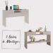 Aparador Buffet Bossa Sala de Estar com 2 Gavetas Off White