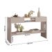 Aparador Buffet Bossa Sala de Estar com 2 Gavetas Off White
