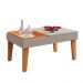 Mesa de Centro Veneza Sala de Estar Fendi Metalic/Cinamomo