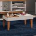 Mesa de Centro Veneza Sala de Estar Off White/Matte