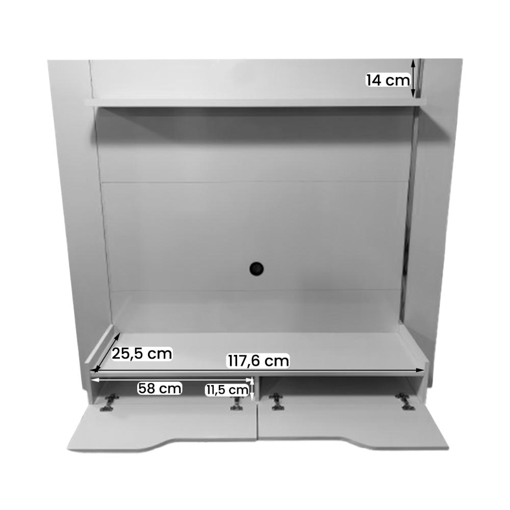 Painel Home Suspenso Maracatu Para TV até 70" Polegadas Cinamomo/Off White