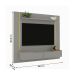 Painel Home Suspenso Maracatu Para TV até 70" Polegadas Fendi Metalic