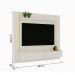 Painel Home Suspenso Maracatu Para TV até 70" Polegadas Off White