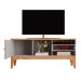 Rack Bancada Veneza Para TV Até 60" Polegadas Fendi Metalic/Cinamomo