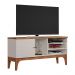 Rack Bancada Veneza Para TV Até 60" Polegadas Off White/Matte