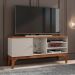 Rack Bancada Veneza Para TV Até 60" Polegadas Off White/Matte
