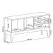 Rack Bancada Veneza Para TV Até 60" Polegadas Off White/Matte