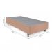 [OUTLET] Base para Cama Box Solteiro Guldi (39x88x188) Natural e Cinza