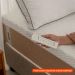 [OUTLET] Colchão Casal Guldi Comfort com Massageador Quântico Molas Ensacadas (30x138x188) Branco e Bege