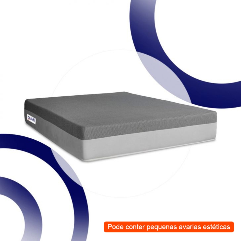 [OUTLET] Colchão Viúva Guldi Dream Mola Ensacada (30x128x188) Cinza e Branco