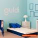 [OUTLET]Colchão Solteiro Mola Ensacada Guldi Firme (25x88x188) Azul e Branco