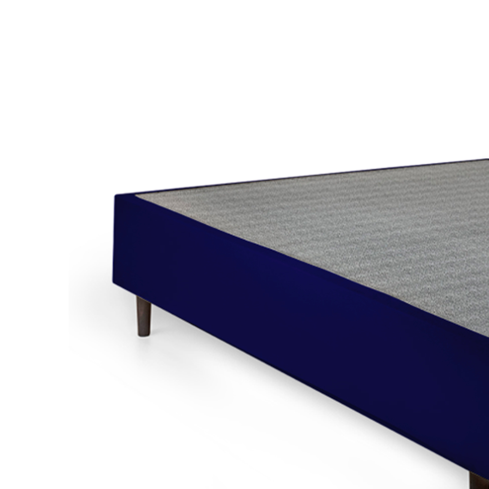 Base para Cama Box Casal Guldi (38x138x188) Azul e Cinza