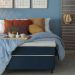 Base para Cama Box Casal Guldi (38x138x188) Azul e Cinza