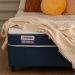 Base para Cama Box Casal Guldi (38x138x188) Azul e Cinza
